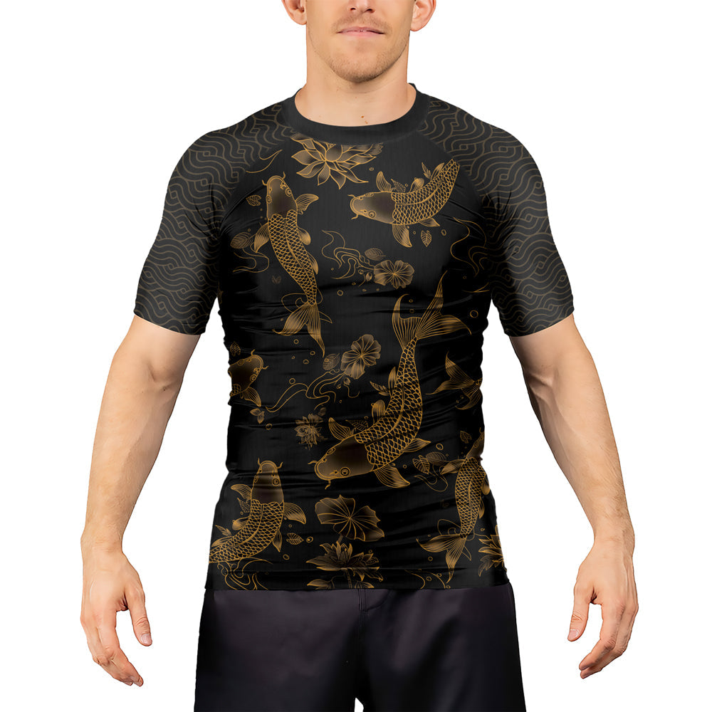 Rashninja Samurai Koi Valor Men's Short Sleeve Rash Guard