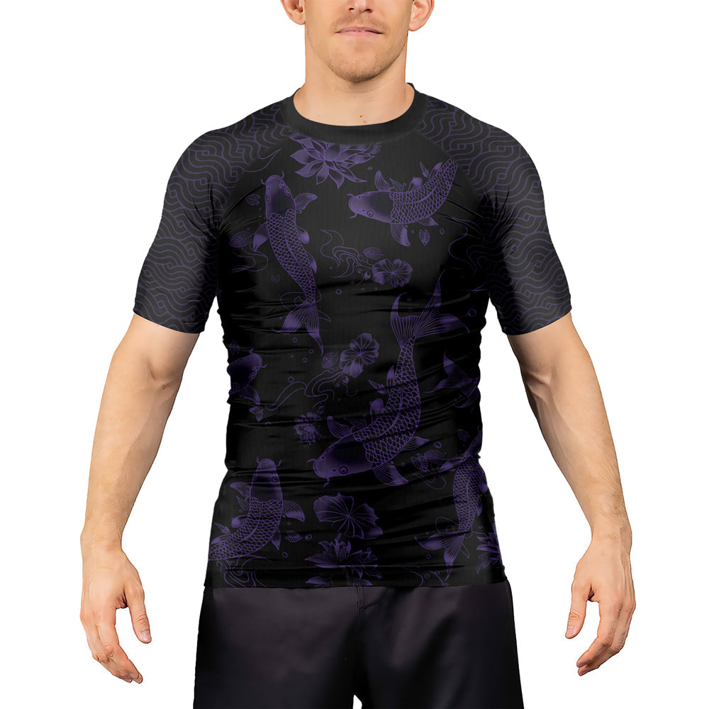 Rashninja Samurai Koi Valor Men's Short Sleeve Rash Guard
