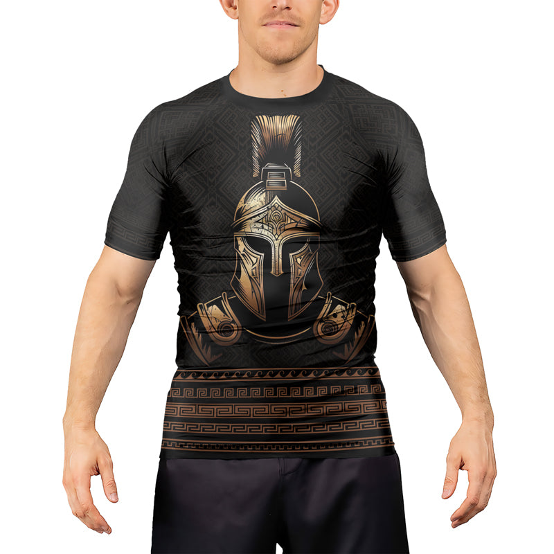 Rashninja Spartan Warrior Forge Men's Short Sleeve Rash Guard