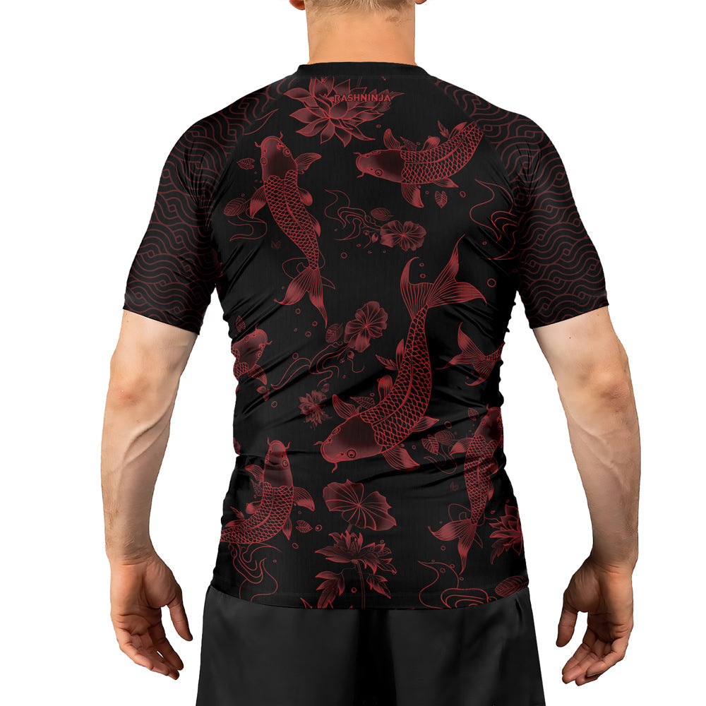 Rashninja Samurai Koi Valor Men's Short Sleeve Rash Guard