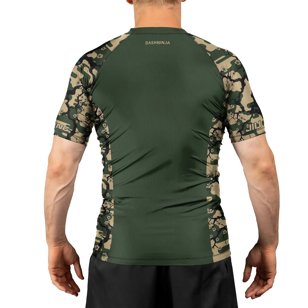 Rashninja Camouflage Jungle Phantom Men's Short Sleeve Rash Guard