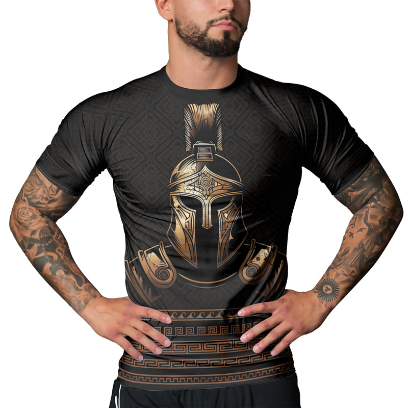 Rashninja Spartan Warrior Forge Men's Short Sleeve Rash Guard