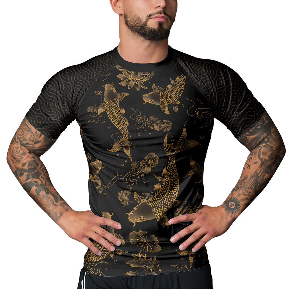 Rashninja Samurai Koi Valor Men's Short Sleeve Rash Guard
