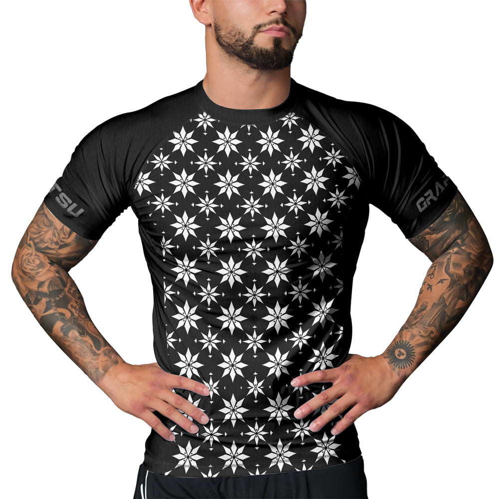 Rashninja Camouflage Black Fusion Men's Long Sleeve Rash Guard