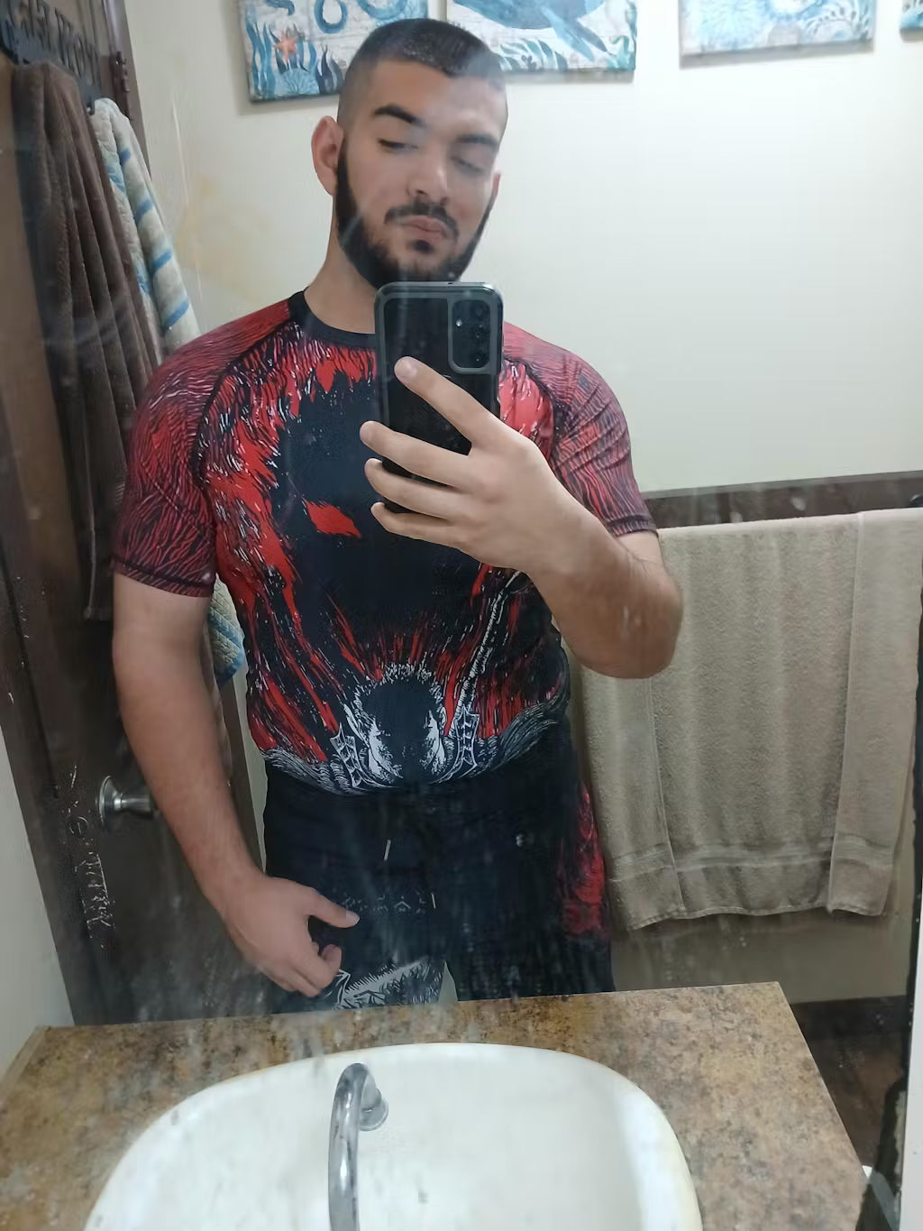 Berserk Black Swordsman Rash Guard