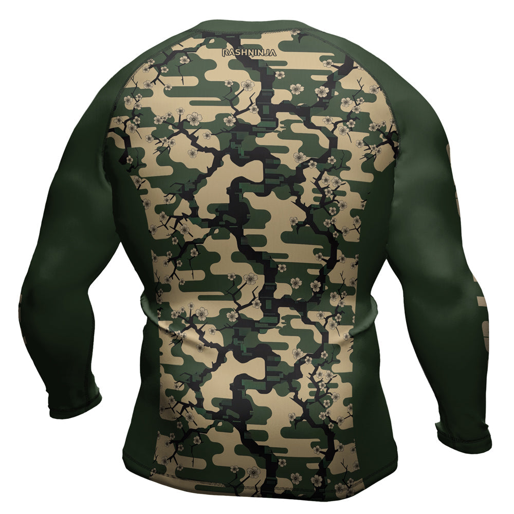 Rashninja Camouflage Jungle Phantom Men's Long Sleeve Rash Guard