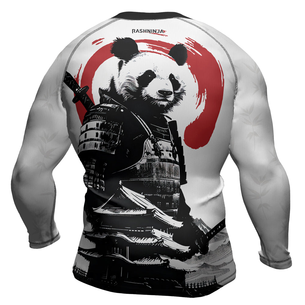 Rashninja Panda Samurai Frost Men's Long Sleeve Rash Guard