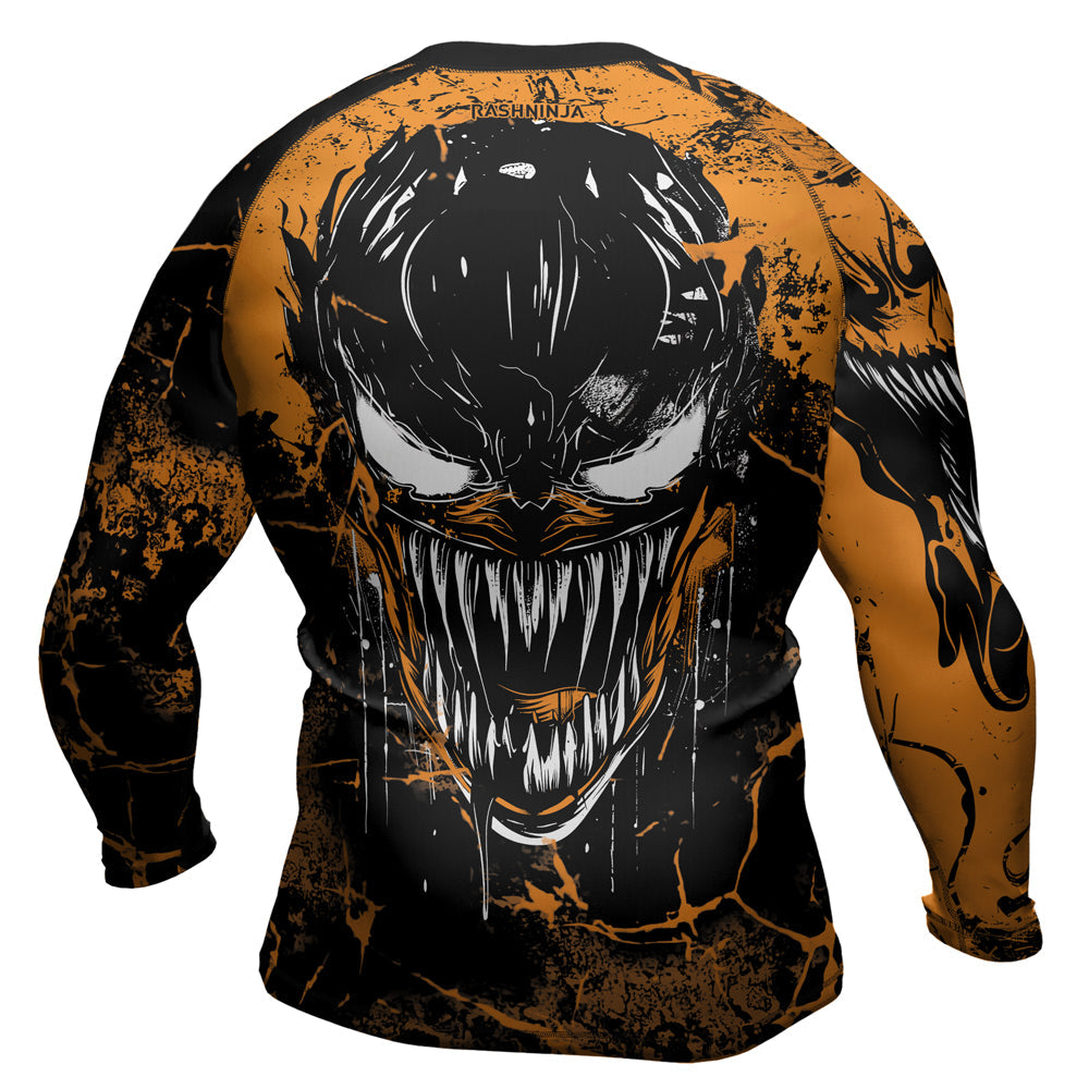 Rashninja Halloween Venom Strike Men's Long Sleeve Rash Guard