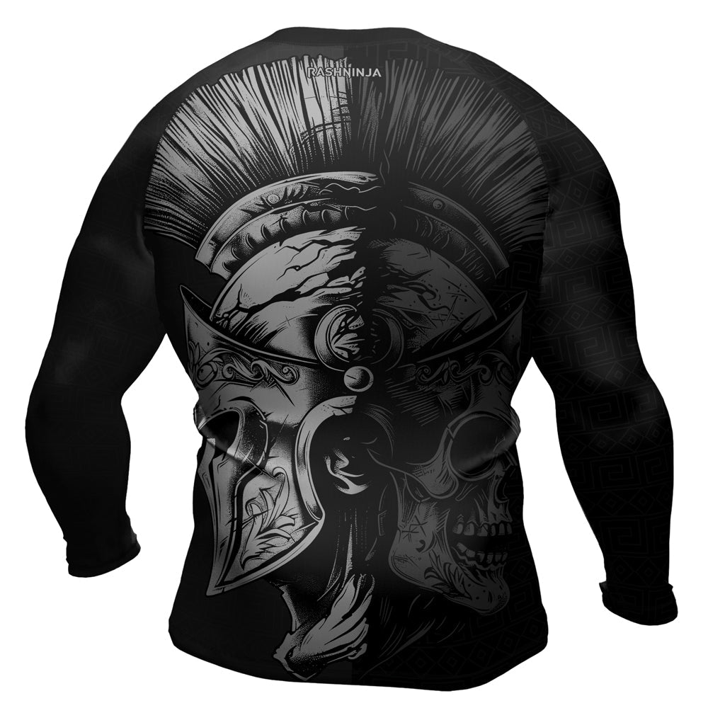 Rashninja Spartan Skull Clash Men's Long Sleeve Rash Guard