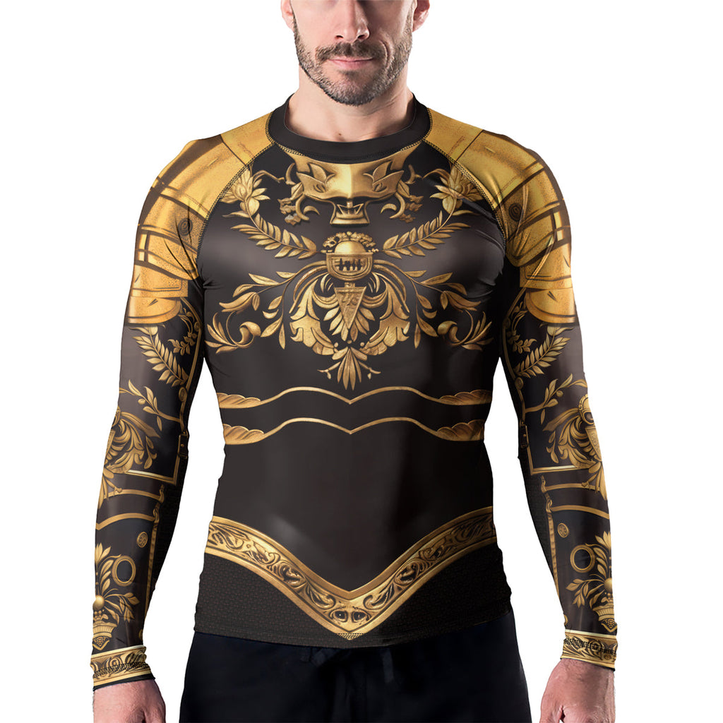 Rashninja Royal Gold Armor Men's Long Sleeve Rash Guard