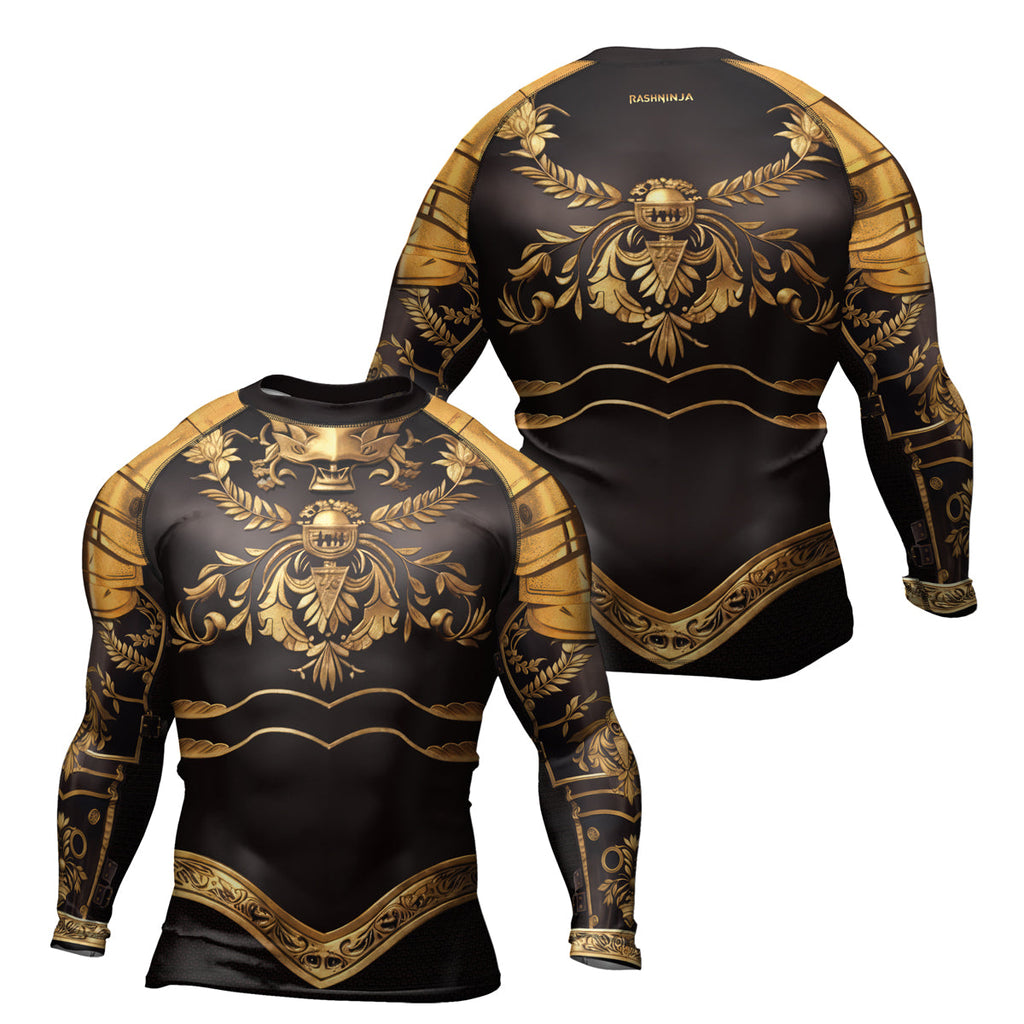 Rashninja Royal Gold Armor Men's Long Sleeve Rash Guard