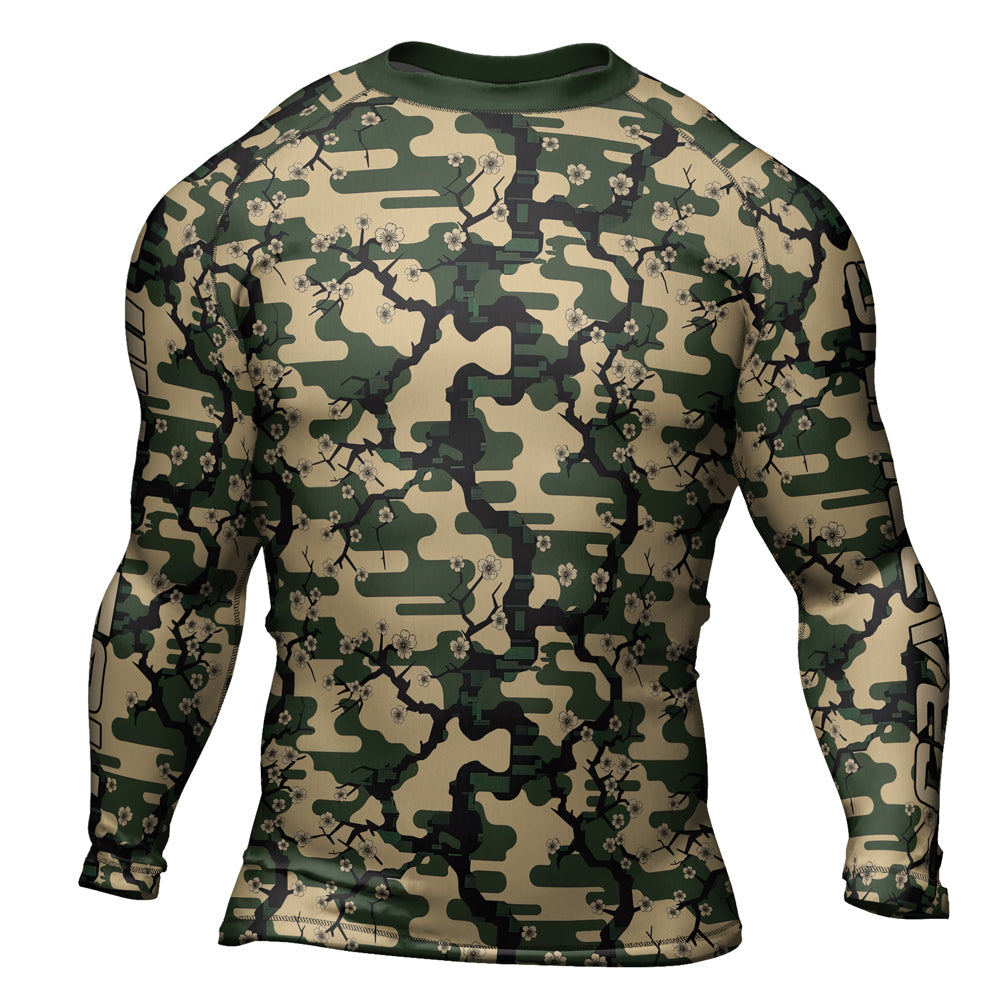 Rashninja Camouflage Jungle Phantom Men's Long Sleeve Rash Guard
