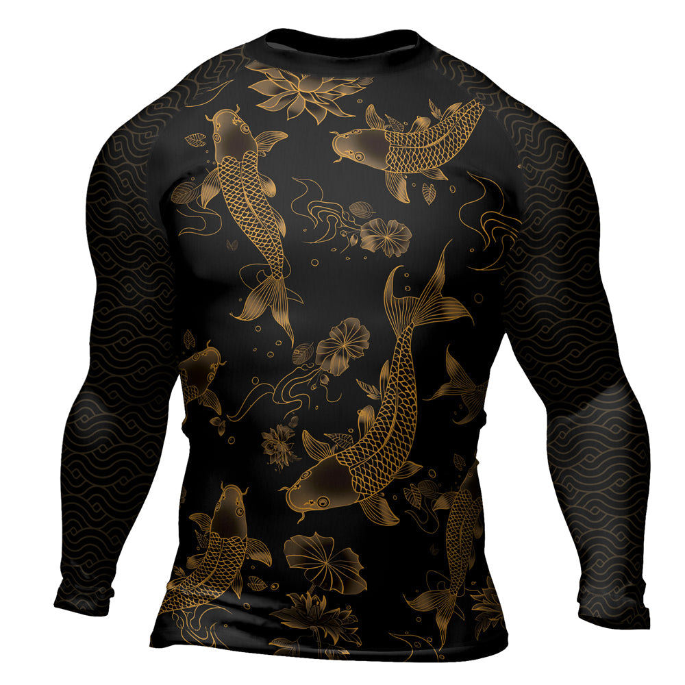 Rashninja Samurai Koi Valor Men's Long Sleeve Rash Guard