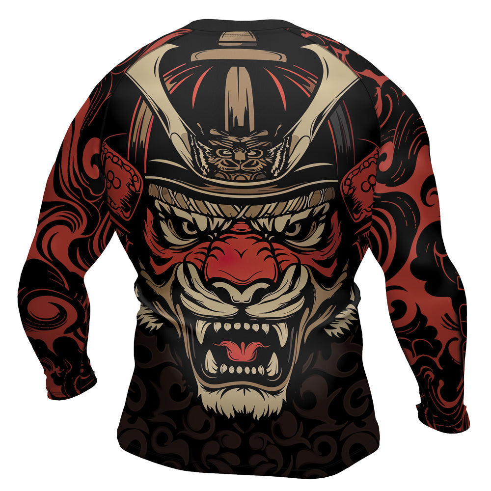 Rashninja Tiger Samurai Men's Long Sleeve Rash Guard