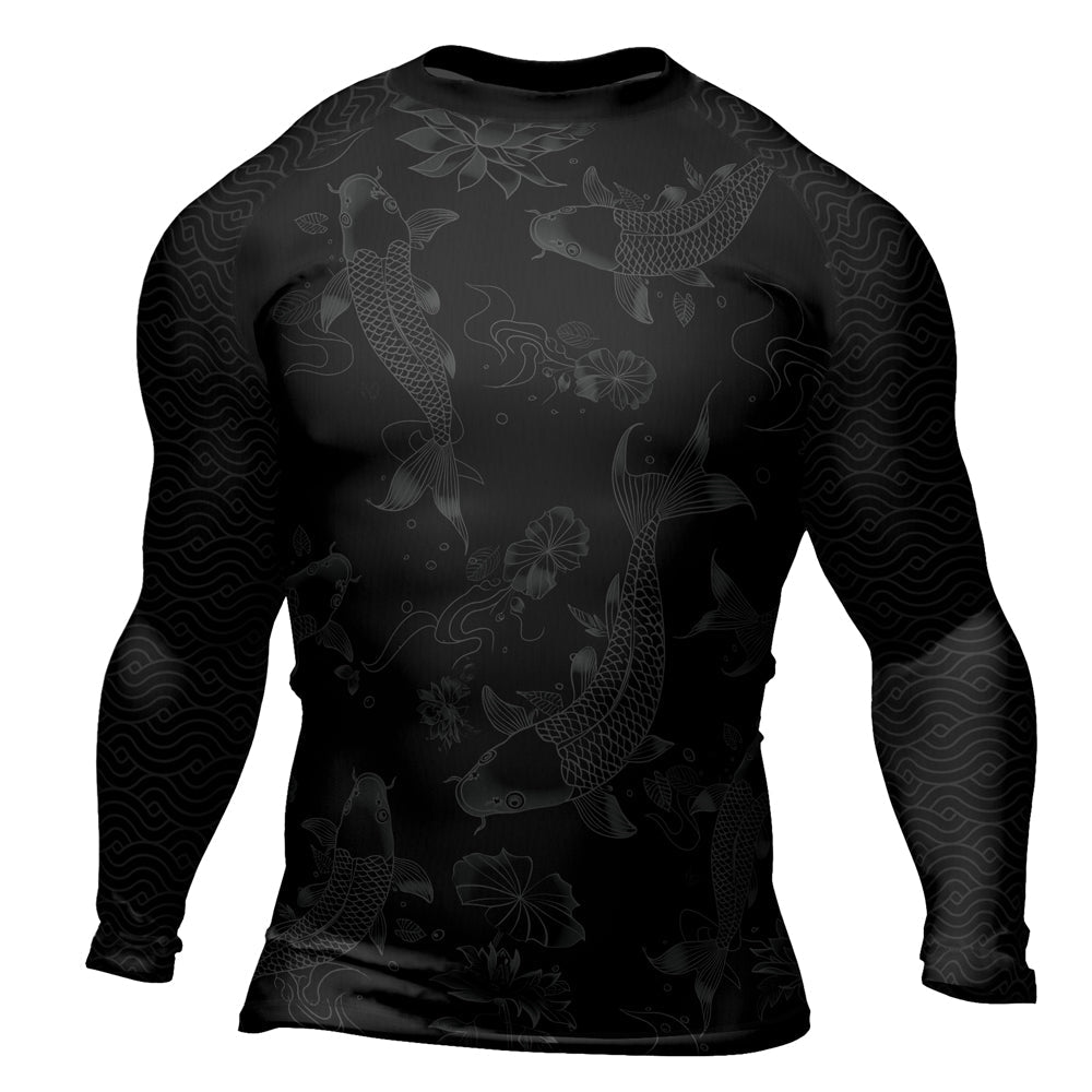 Rashninja Samurai Koi Valor Men's Long Sleeve Rash Guard