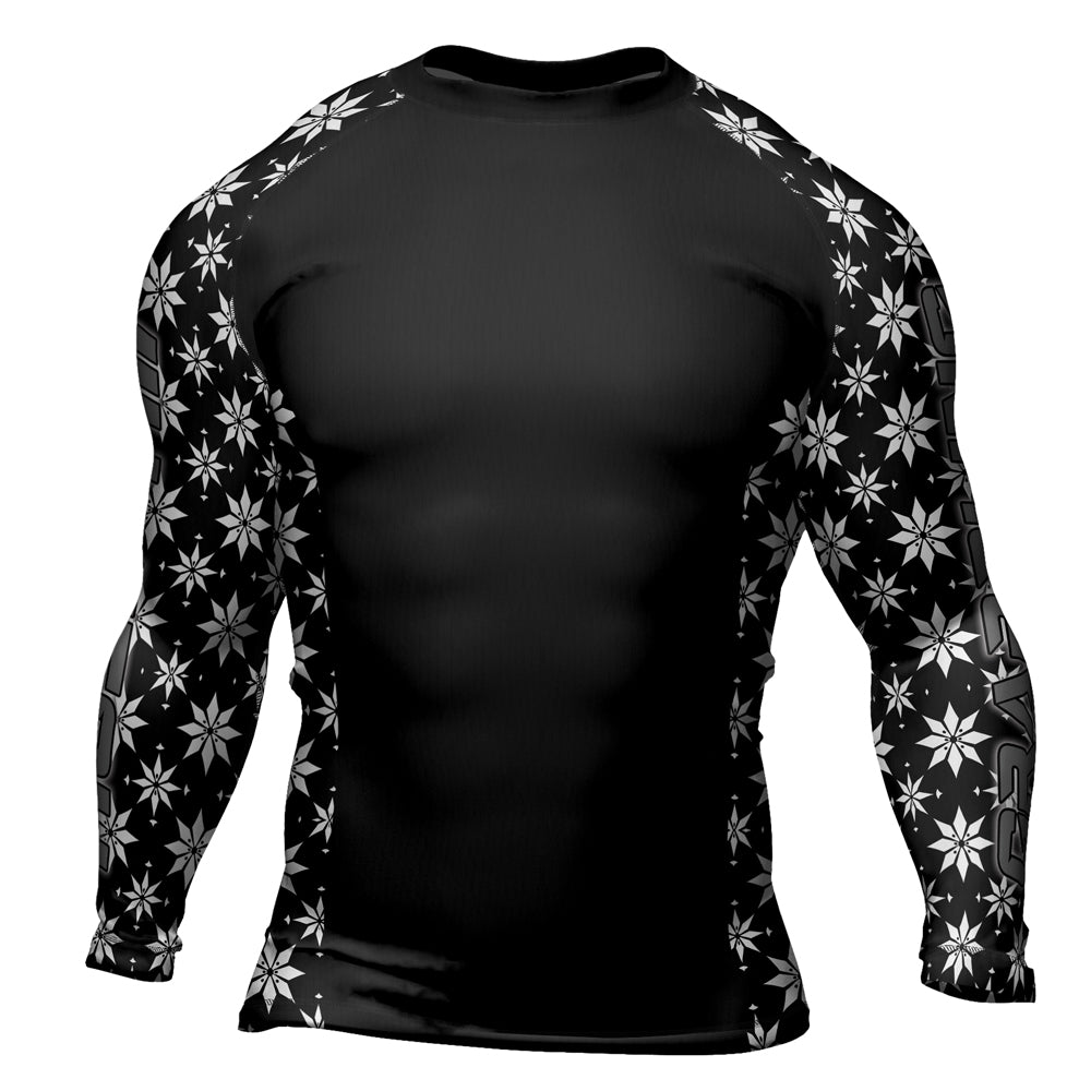 Rashninja Camouflage Black Fusion Men's Long Sleeve Rash Guard