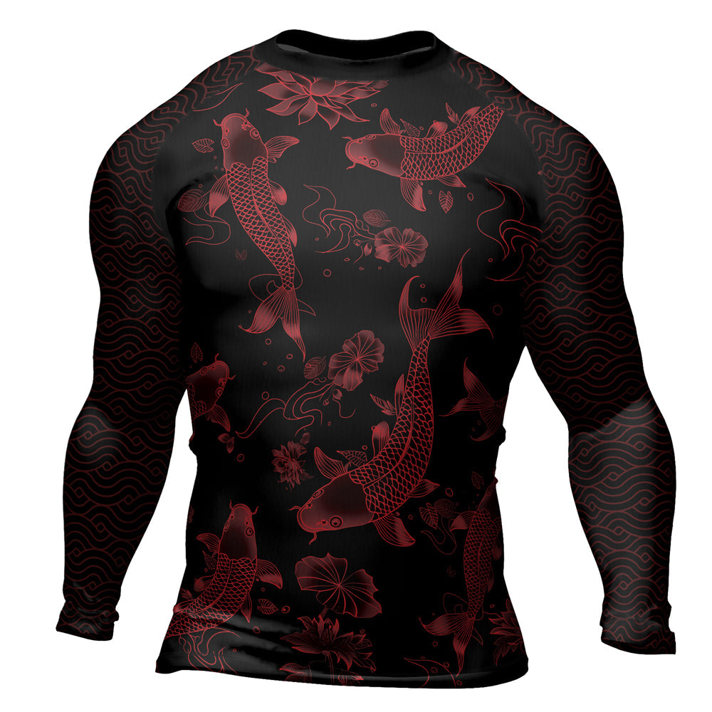 Rashninja Samurai Koi Valor Men's Long Sleeve Rash Guard