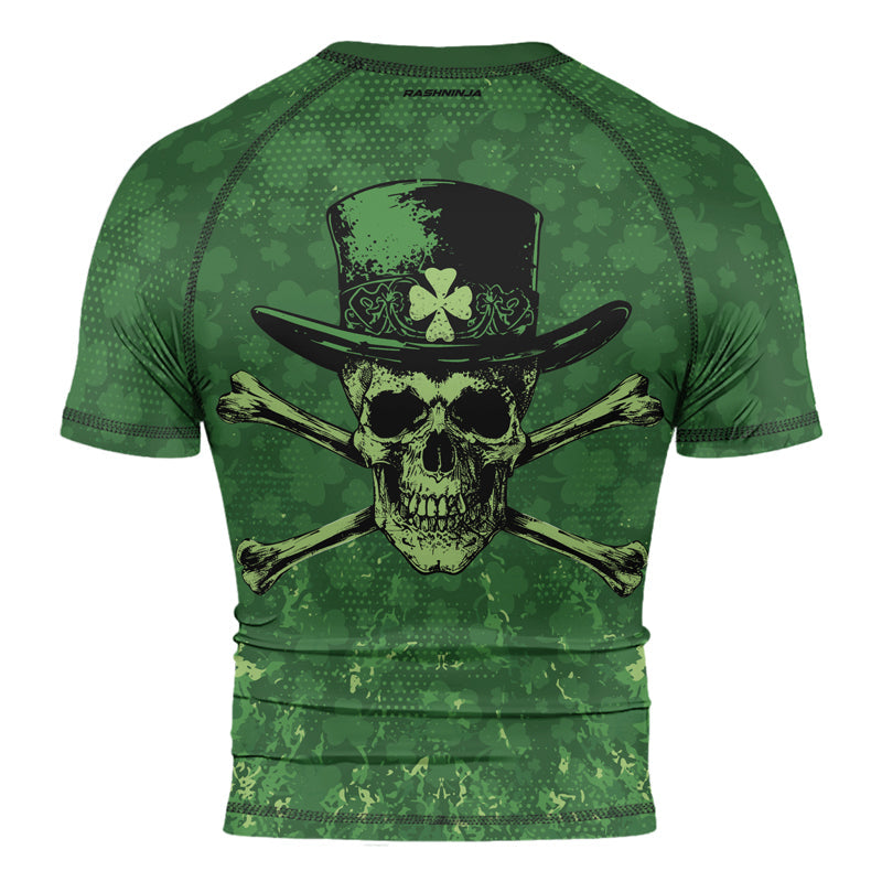 Rashninja Paddy’s Skull Men's Short Sleeve Rash Guard