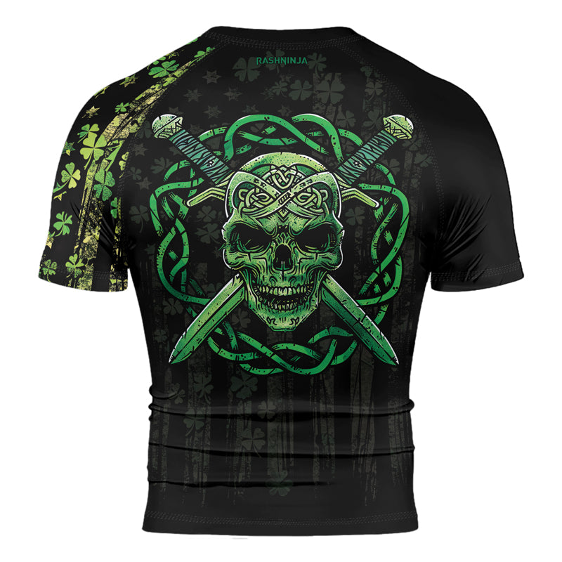 Rashninja Celtic Skull Guardian Men's Short Sleeve Rash Guard