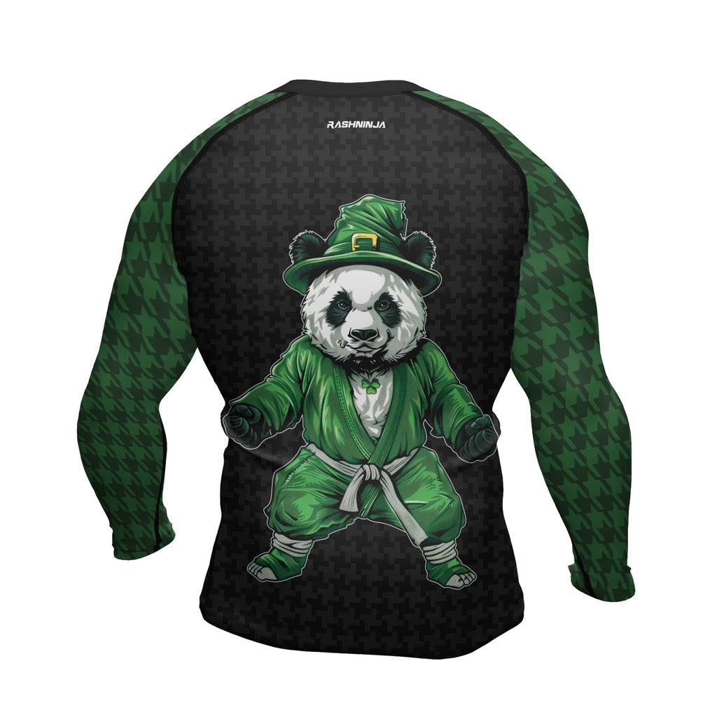 Rashninja Irish Kungfu Panda Men's Long Sleeve Rash Guard