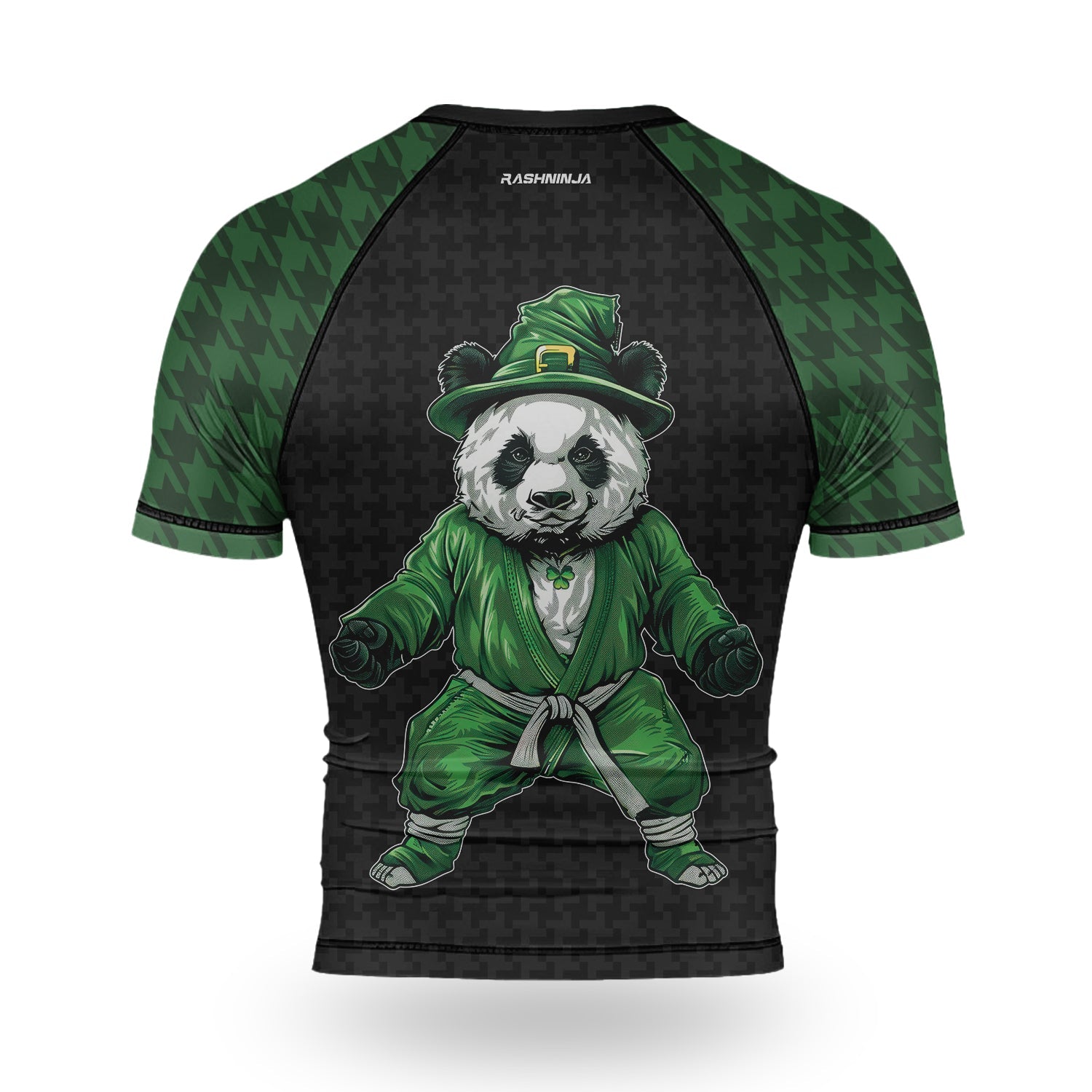 Rashninja Irish Kungfu Panda Men's Short Sleeve Rash Guard