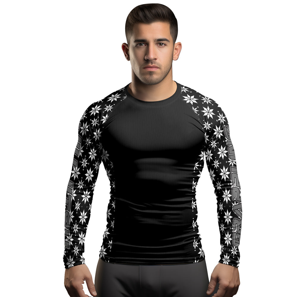 Rashninja Camouflage Black Fusion Men's Long Sleeve Rash Guard