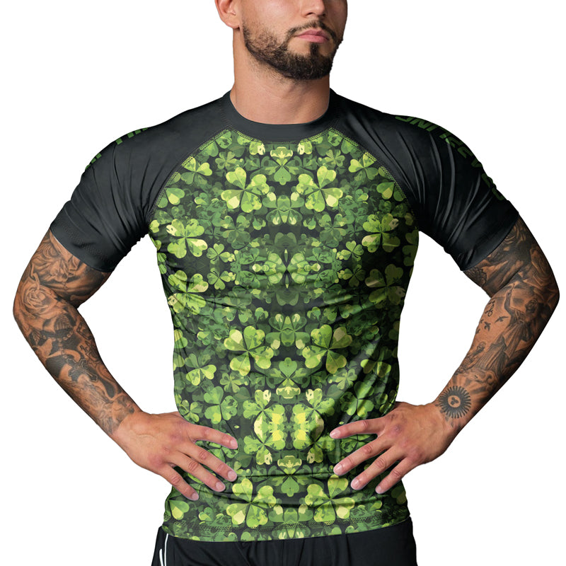 Rashninja Shamrock Warrior Men's Short Sleeve Rash Guard