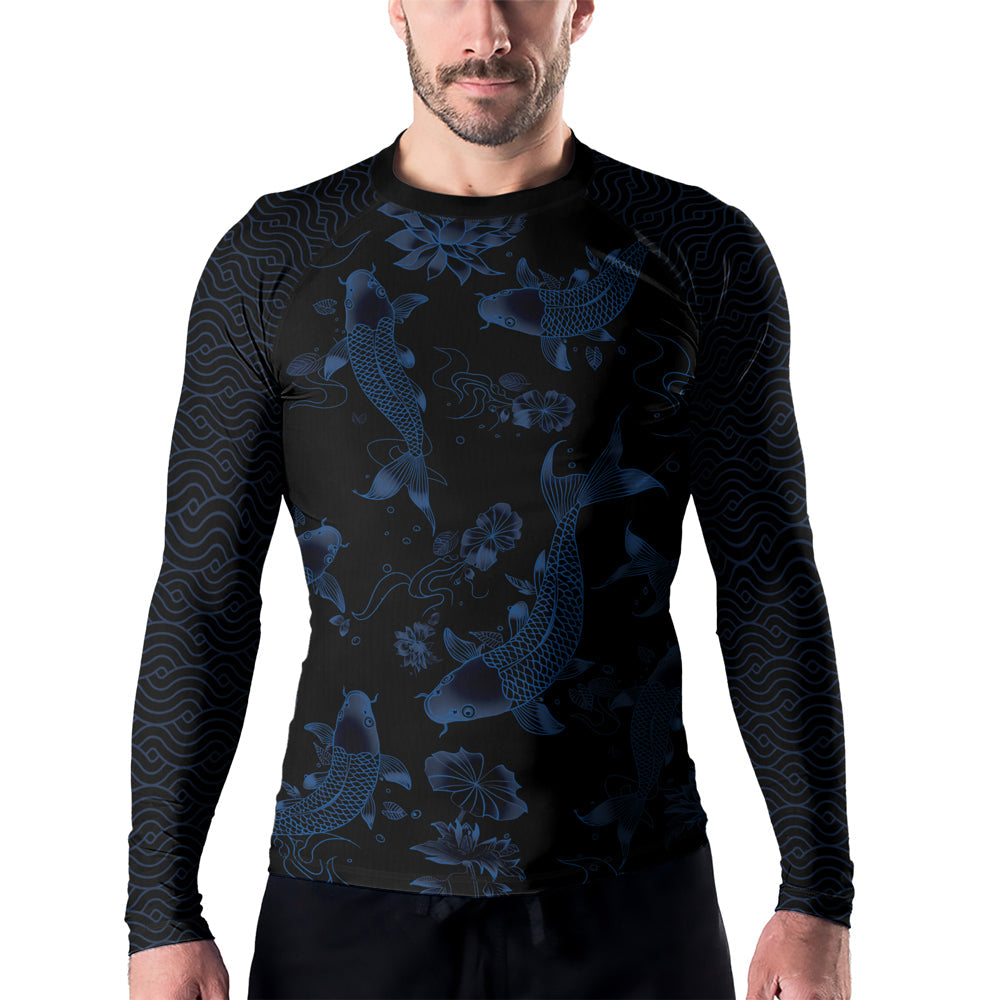Rashninja Samurai Koi Valor Men's Long Sleeve Rash Guard