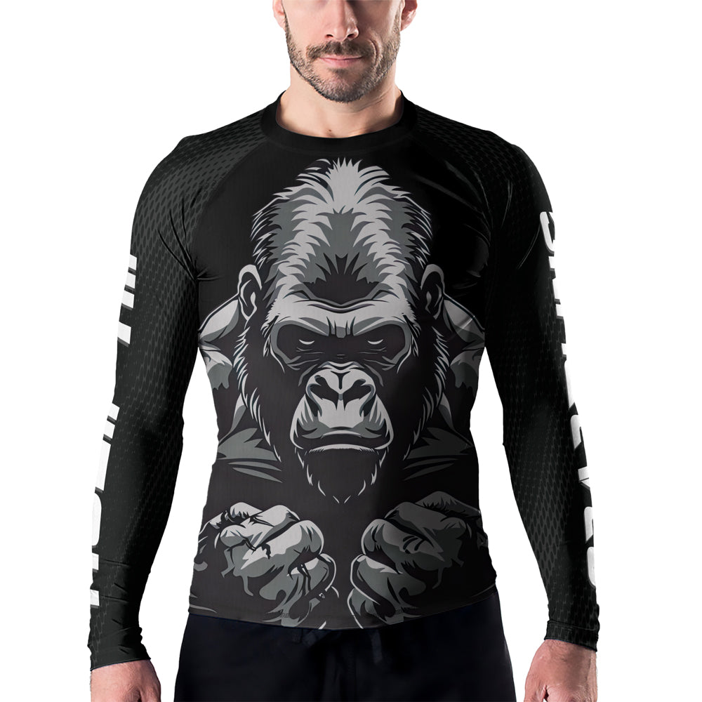 Rashninja Gorilla Wild Monarch Men's Long Sleeve Rash Guard
