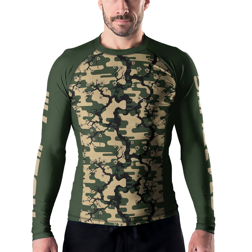 Rashninja Camouflage Jungle Phantom Men's Long Sleeve Rash Guard