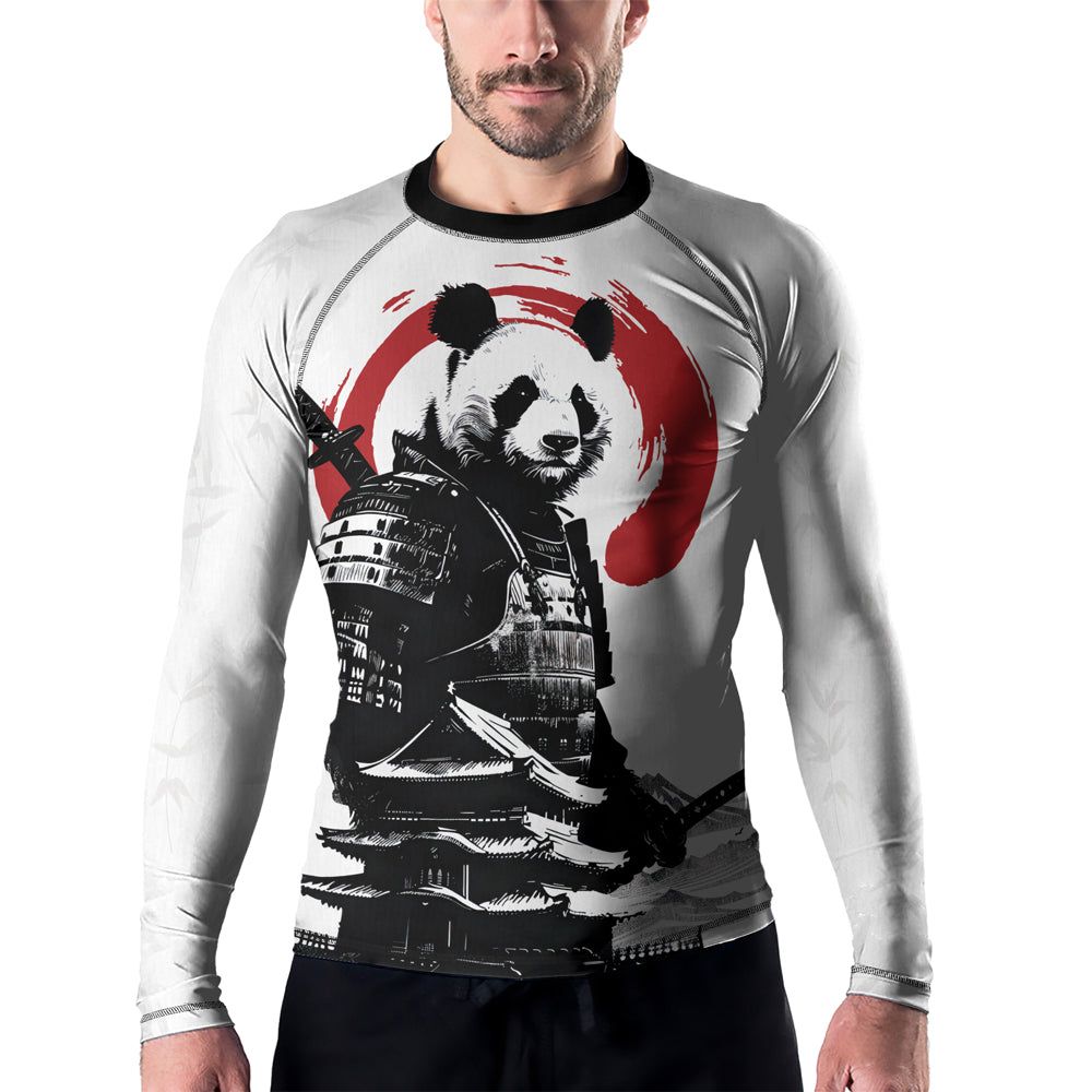 Rashninja Panda Samurai Frost Men's Long Sleeve Rash Guard