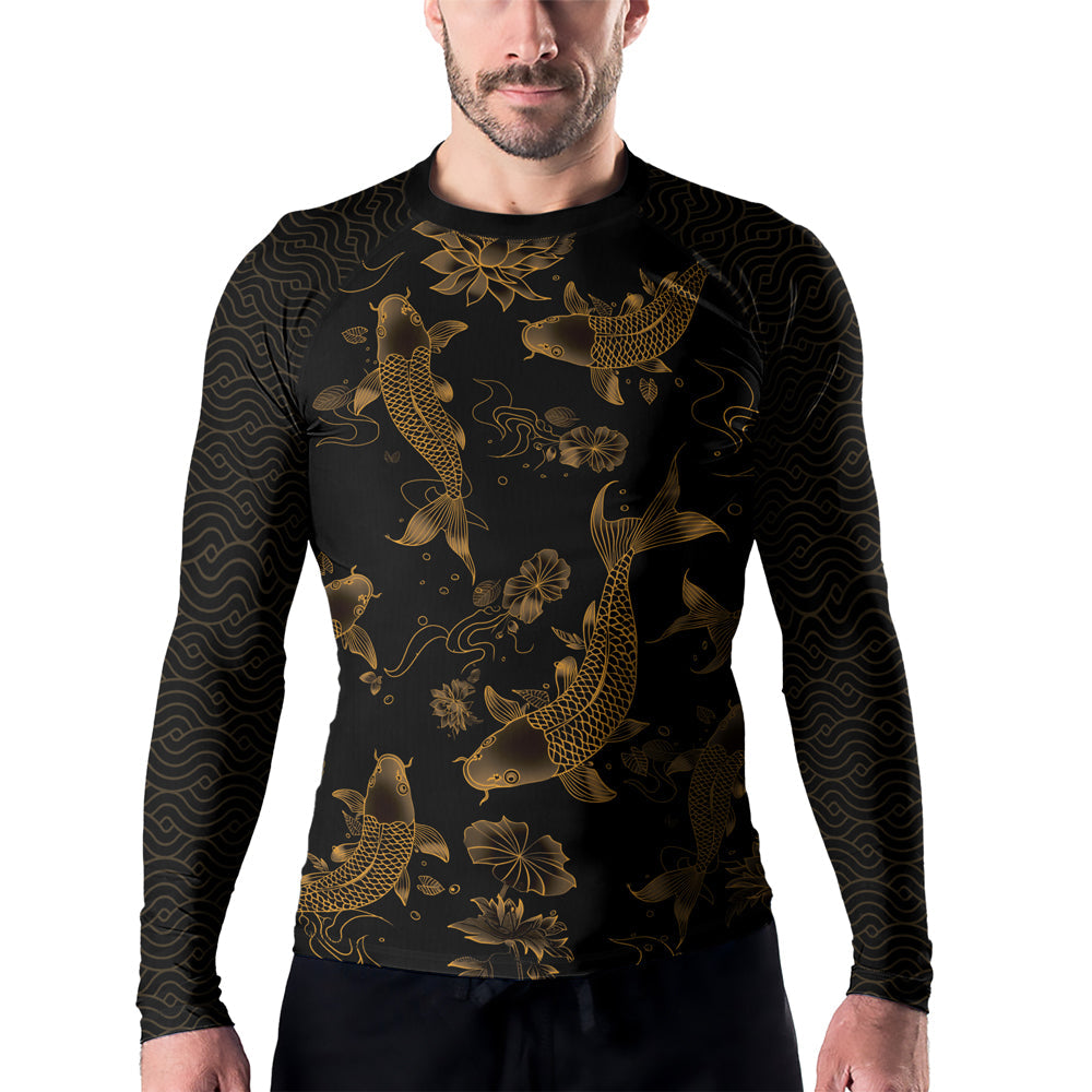 Rashninja Samurai Koi Valor Men's Long Sleeve Rash Guard