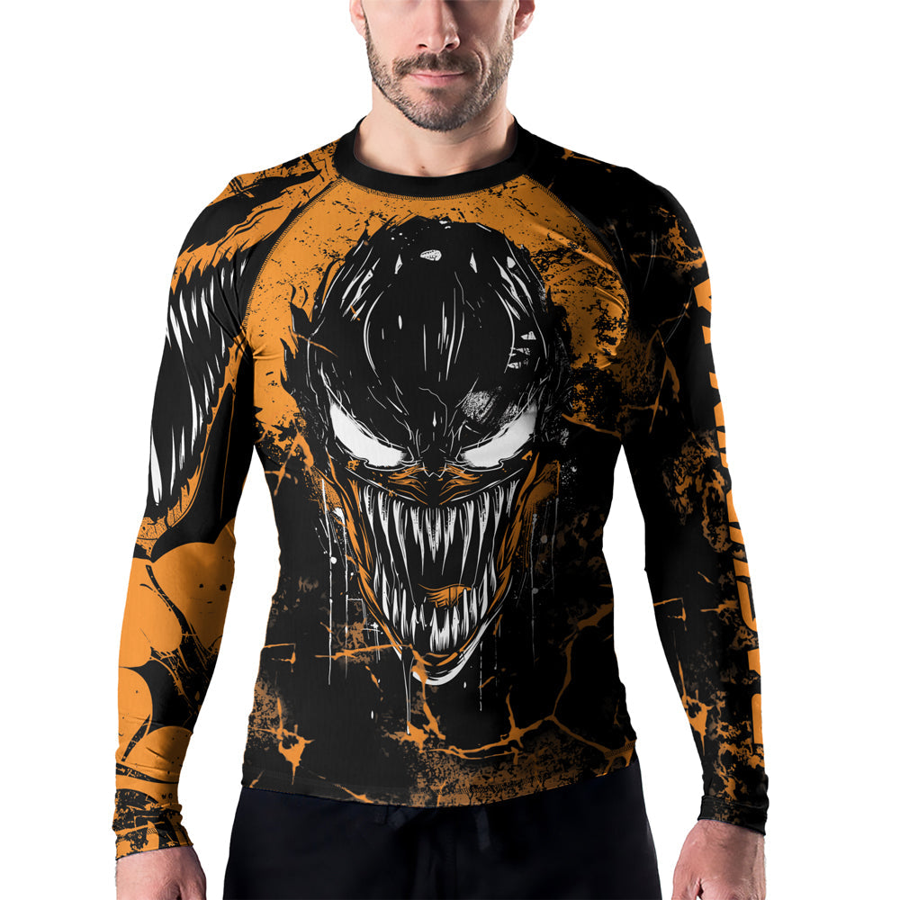 Rashninja Halloween Venom Strike Men's Long Sleeve Rash Guard