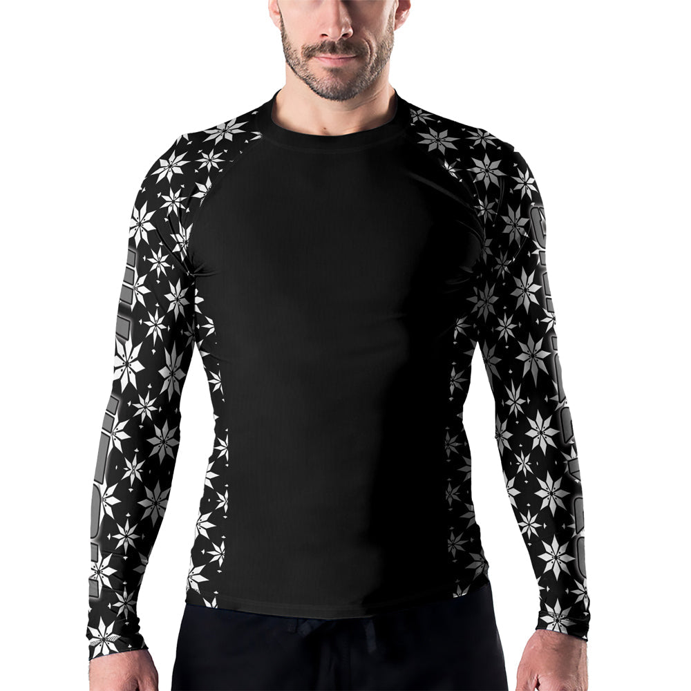 Rashninja Camouflage Black Fusion Men's Long Sleeve Rash Guard