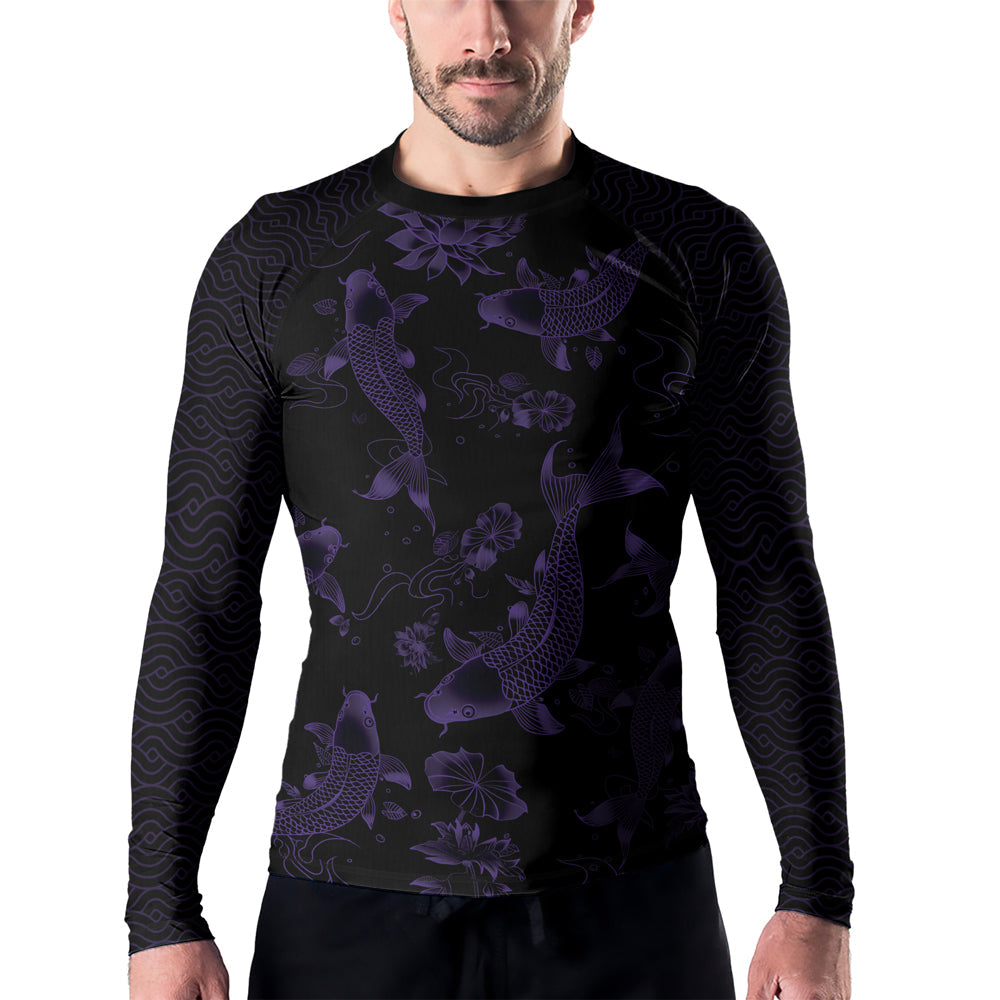 Rashninja Samurai Koi Valor Men's Long Sleeve Rash Guard