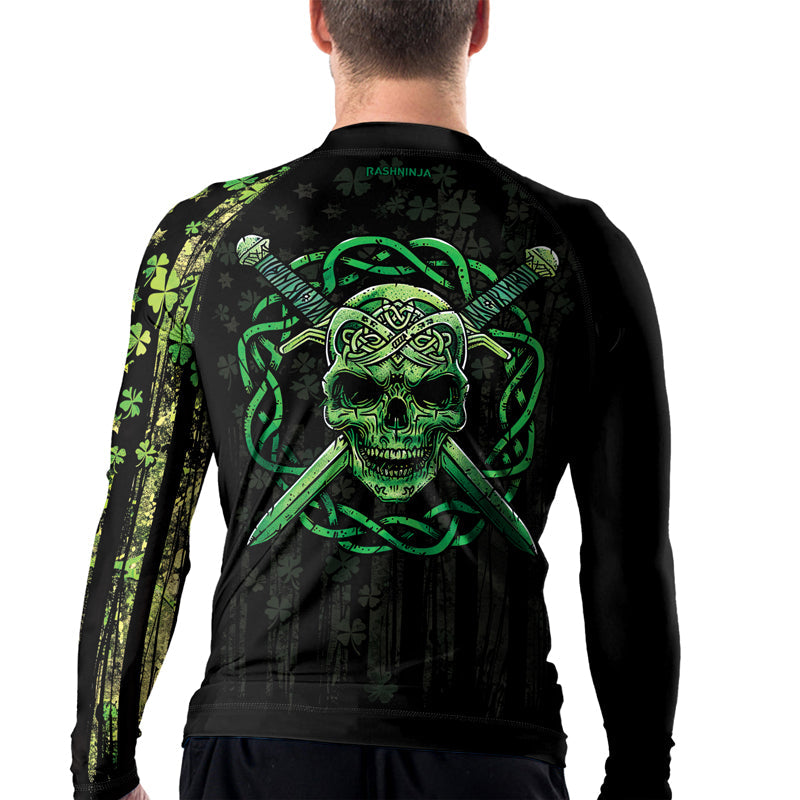 Rashninja Celtic Skull Guardian Men's Long Sleeve Rash Guard