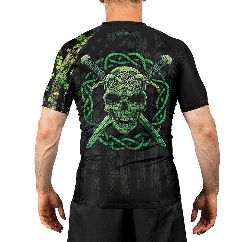 Rashninja Celtic Skull Guardian Men's Short Sleeve Rash Guard