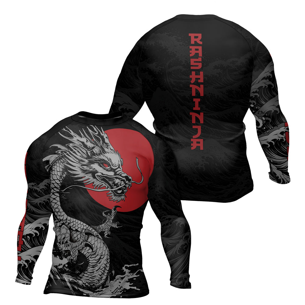 Rashninja Dragon Shadow Men's Long Sleeve Rash Guard