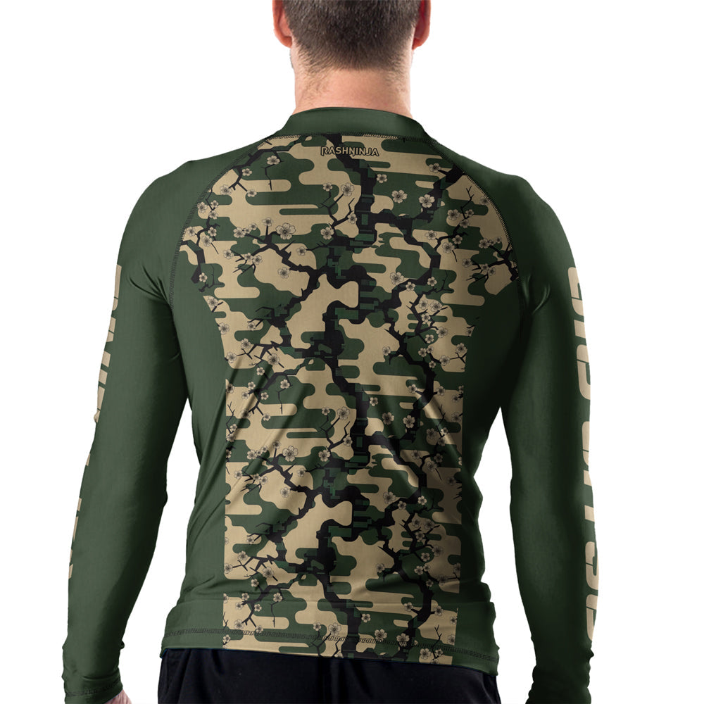 Rashninja Camouflage Jungle Phantom Men's Long Sleeve Rash Guard