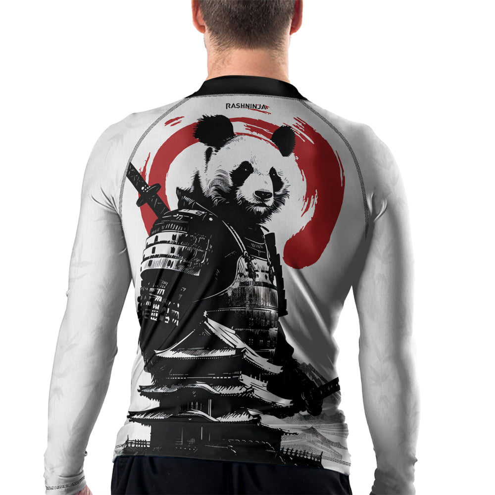 Rashninja Panda Samurai Frost Men's Long Sleeve Rash Guard