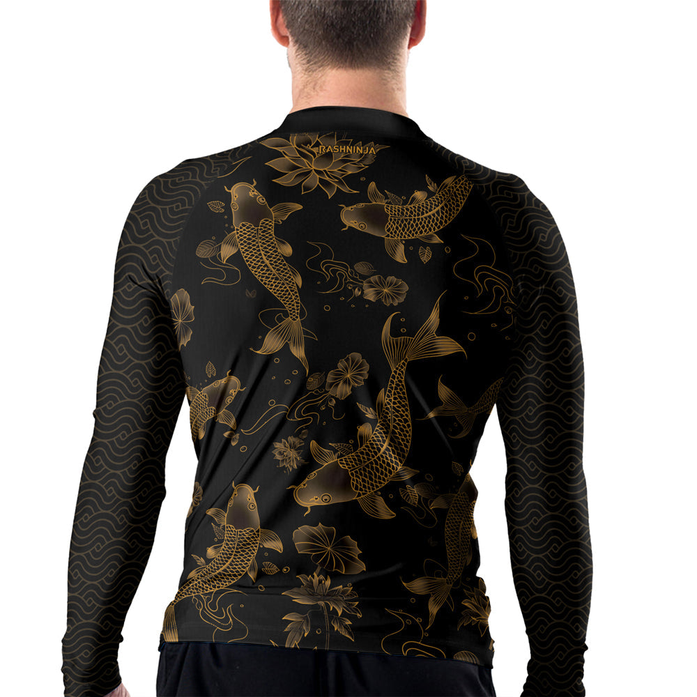 Rashninja Samurai Koi Valor Men's Long Sleeve Rash Guard