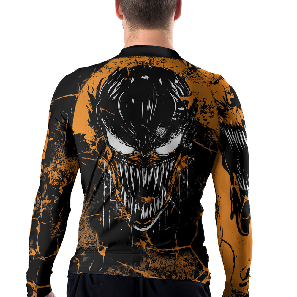 Rashninja Halloween Venom Strike Men's Long Sleeve Rash Guard