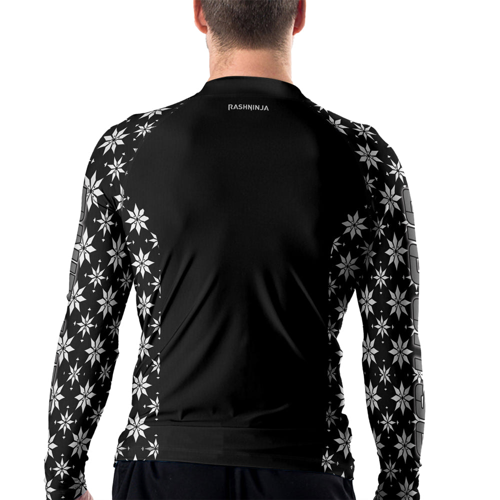 Rashninja Camouflage Black Fusion Men's Long Sleeve Rash Guard