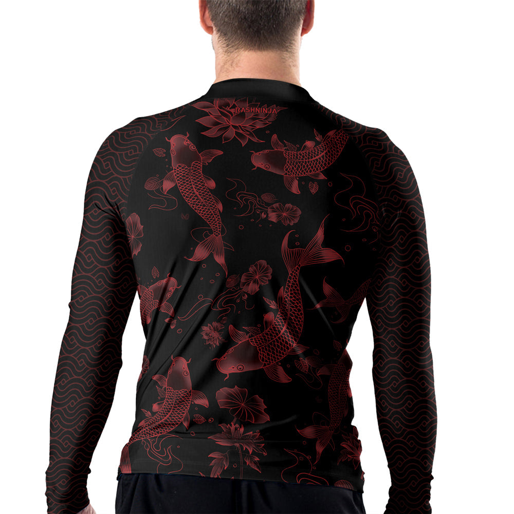 Rashninja Samurai Koi Valor Men's Long Sleeve Rash Guard