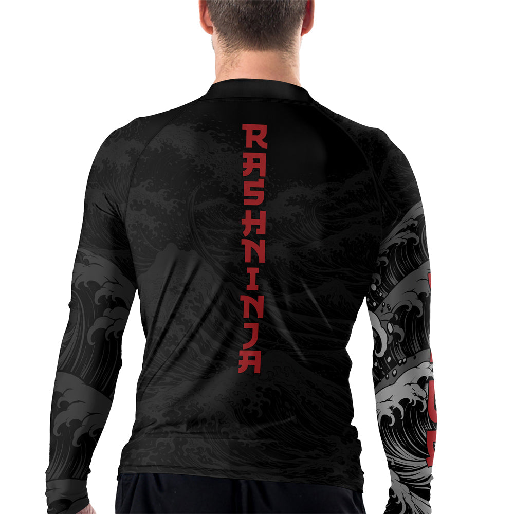 Rashninja Dragon Shadow Men's Long Sleeve Rash Guard