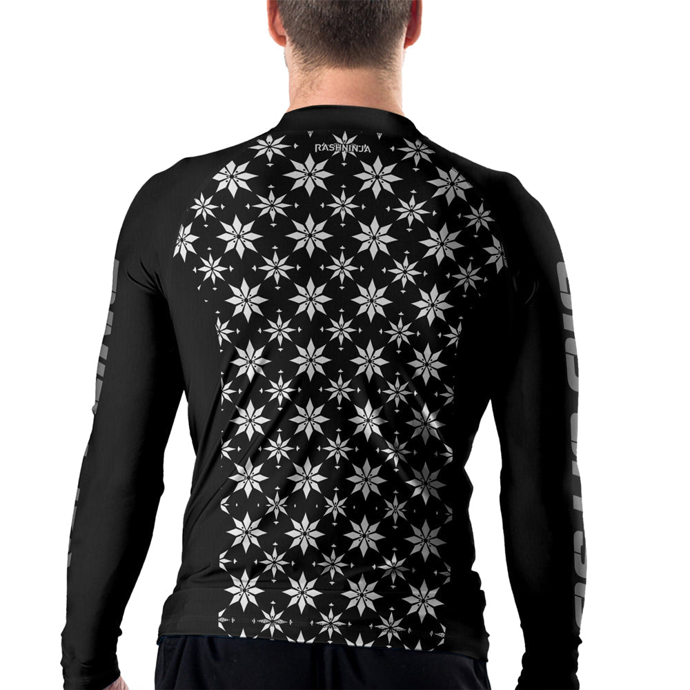 Rashninja Camouflage Black Fusion Men's Long Sleeve Rash Guard