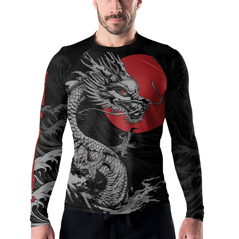 Rashninja Dragon Shadow Men's Long Sleeve Rash Guard