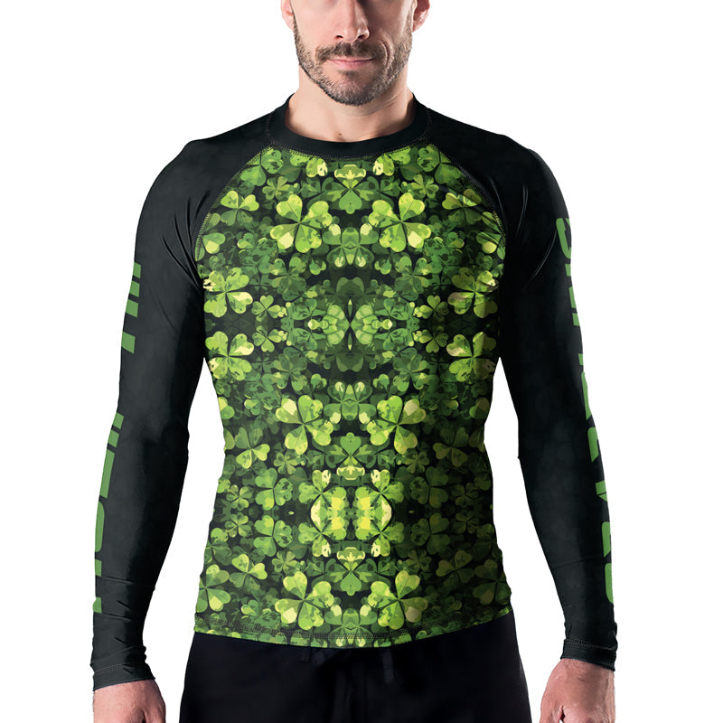 Rashninja Shamrock Warrior Men's Long Sleeve Rash Guard