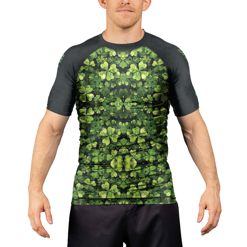Rashninja Shamrock Warrior Men's Short Sleeve Rash Guard