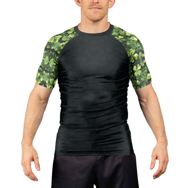 Rashninja Shamrock Warrior Men's Short Sleeve Rash Guard